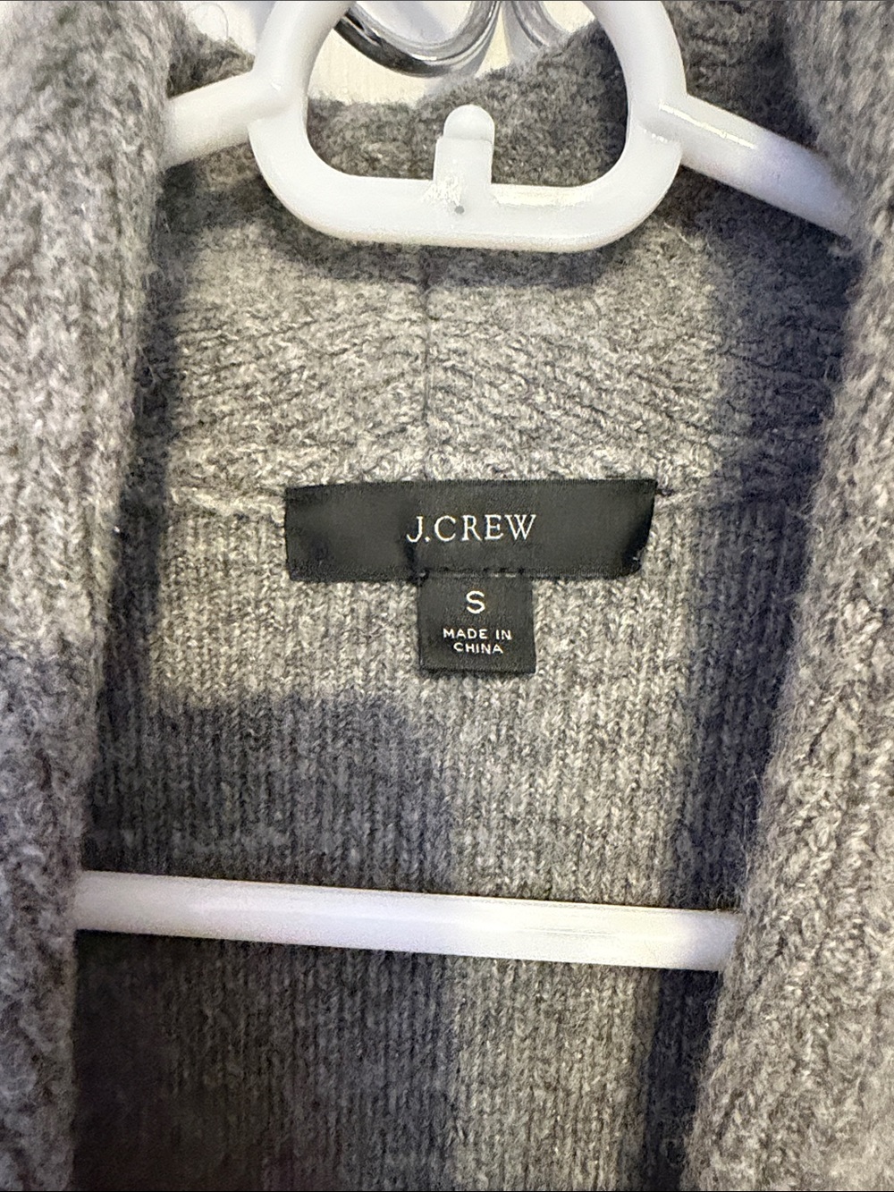 J. Crew Women's Light Gray Knit Cardigan